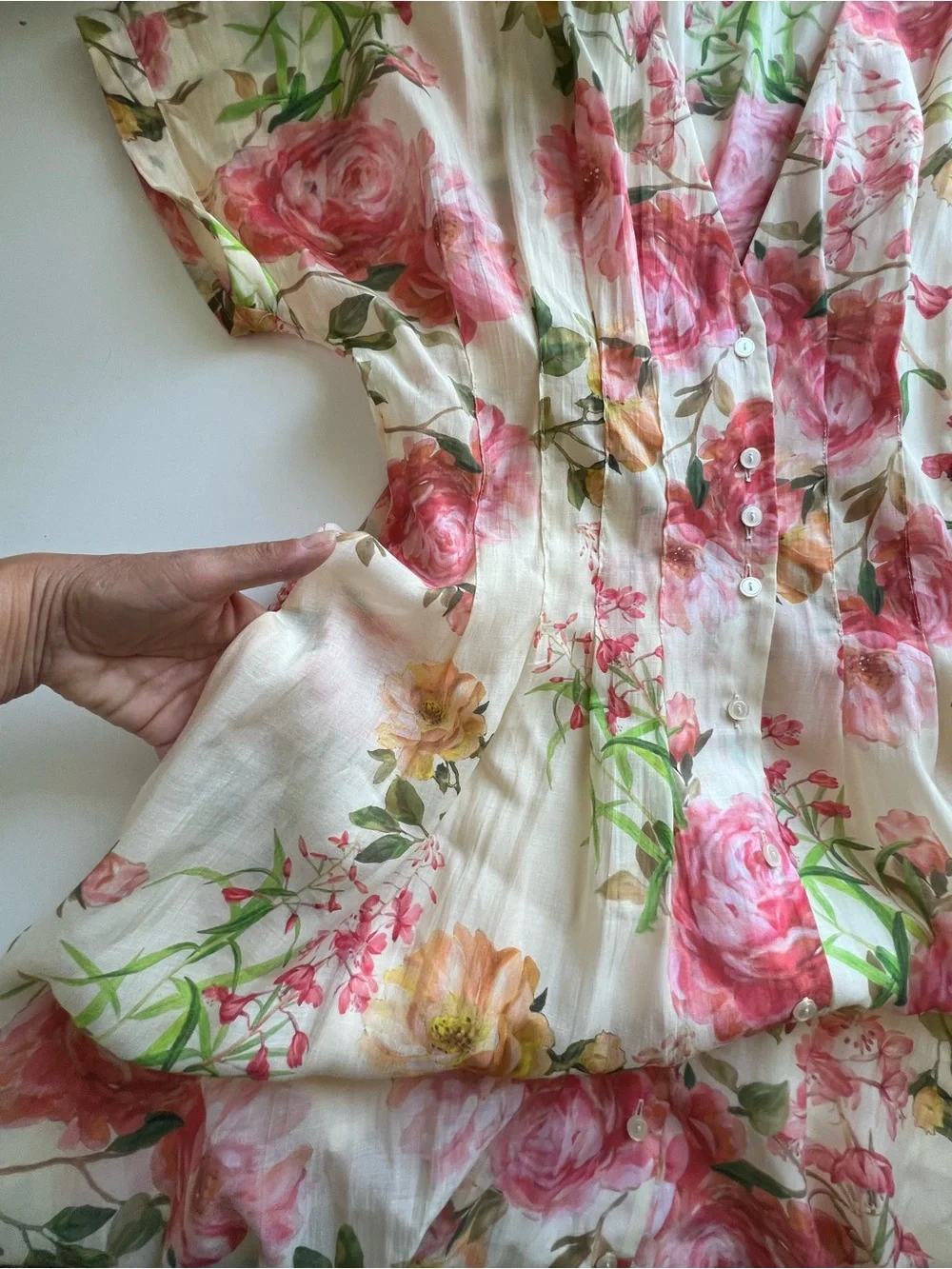 Anthropologie Exquise Tobie Maxi Dress
Color Cream and Pink Size S - Picture 14 of 14